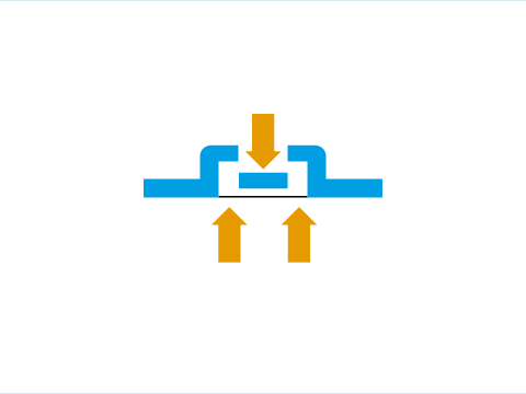 Illustration of Technology Embossing Punching